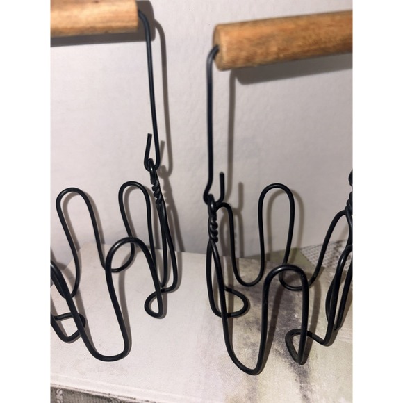 2 pcs. - Metal Wire Canning Jar Holder Lifter with Wood Handle Farmhouse Country - Picture 4 of 6